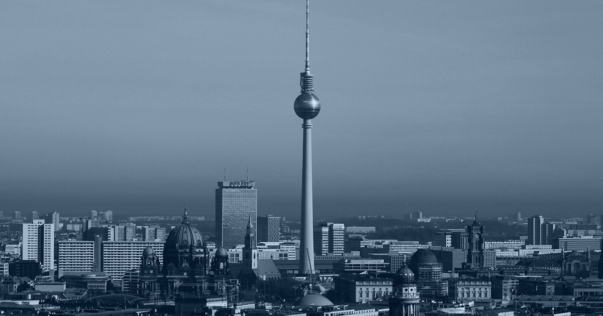 Blick auf die Skyline von Berlin